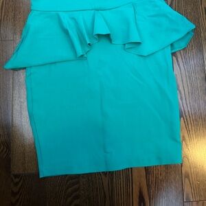 Bebe green Ruffle Skirt